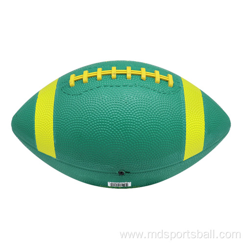 Blue green rubber american football custom logo